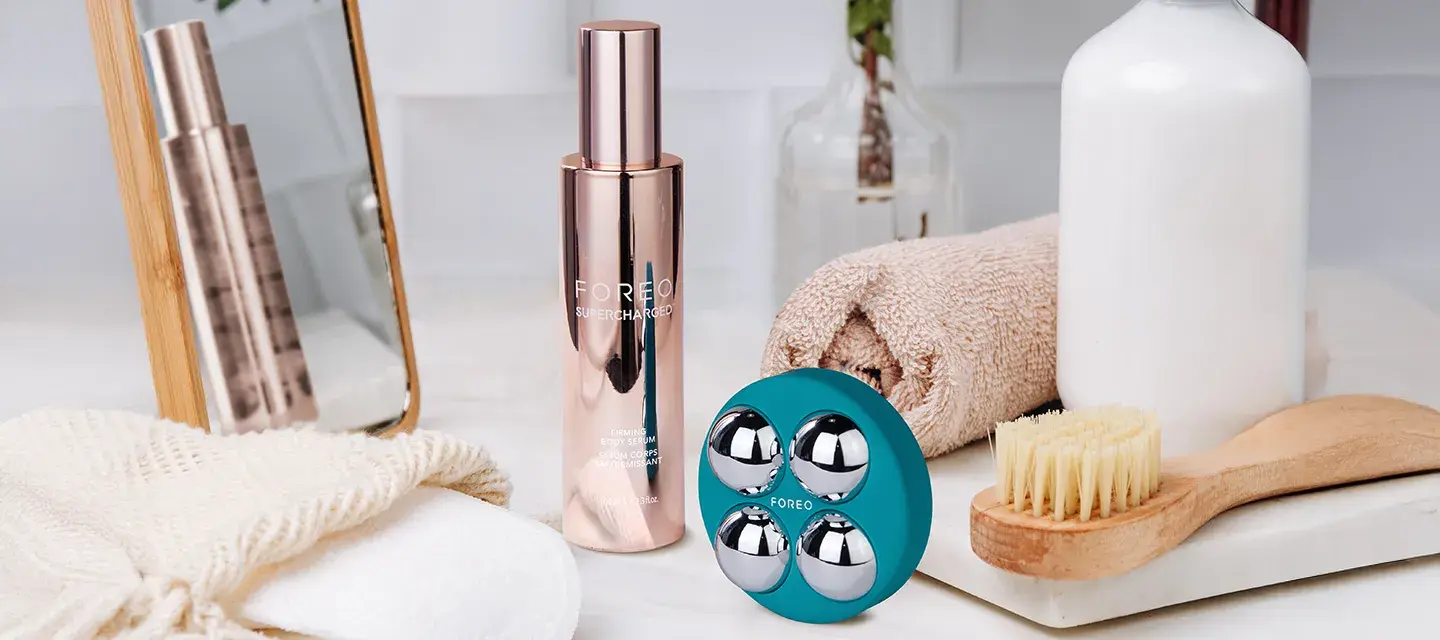 FOREO SUPERCHARGED Firming Body Serum and BEAR 2 body